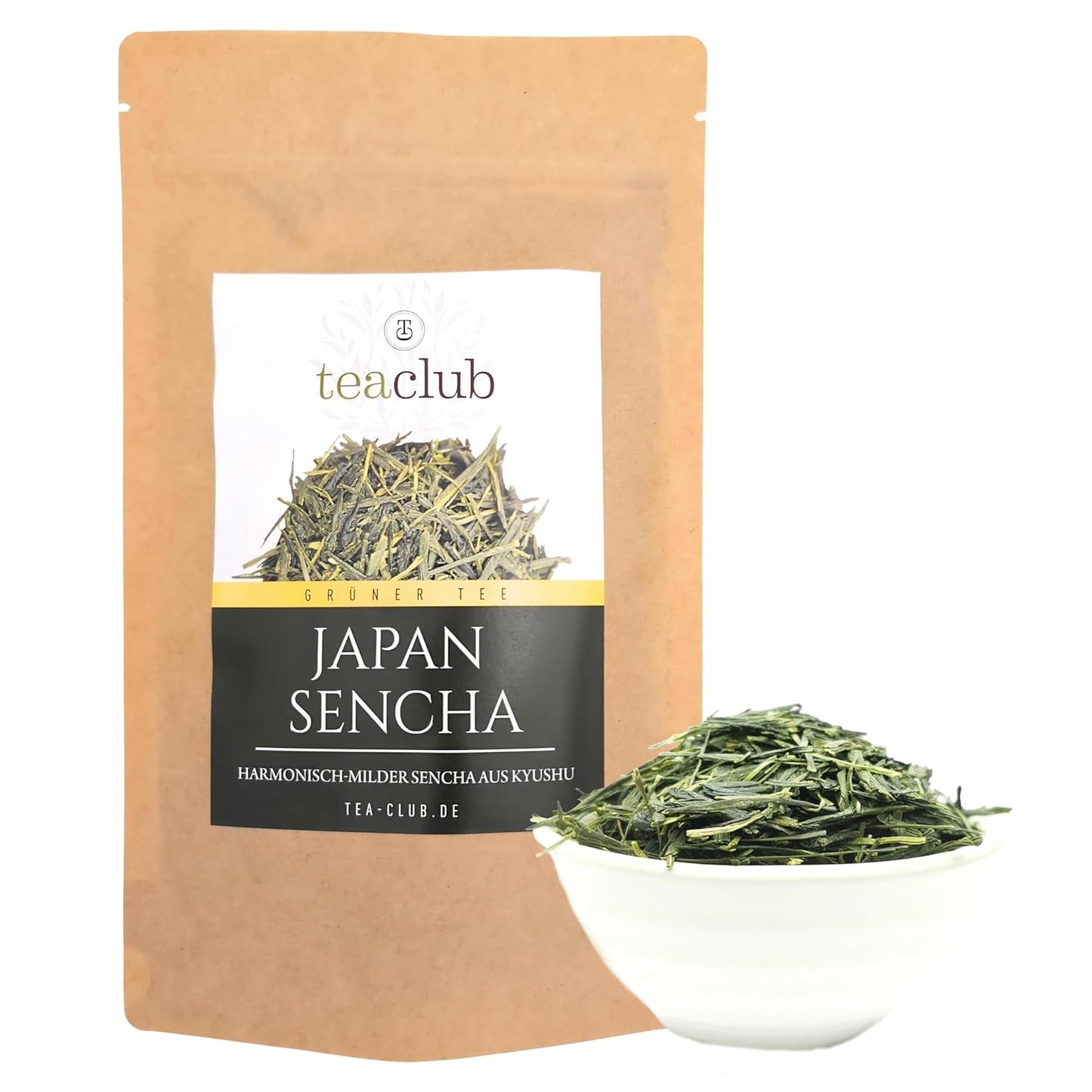Japonský zelený čaj Sencha sypaný 100g, Japonský zelený čaj z Kyushu, keřová odrůda Oku Midori, Teaclub Green Tea