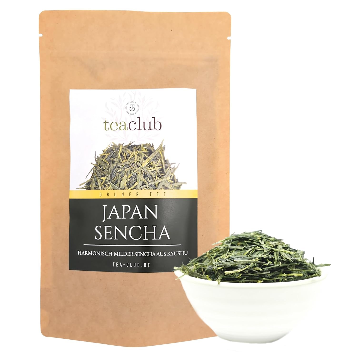 Japonský zelený čaj Sencha sypaný 100g, Japonský zelený čaj z Kyushu, keřová odrůda Oku Midori, Teaclub Green Tea