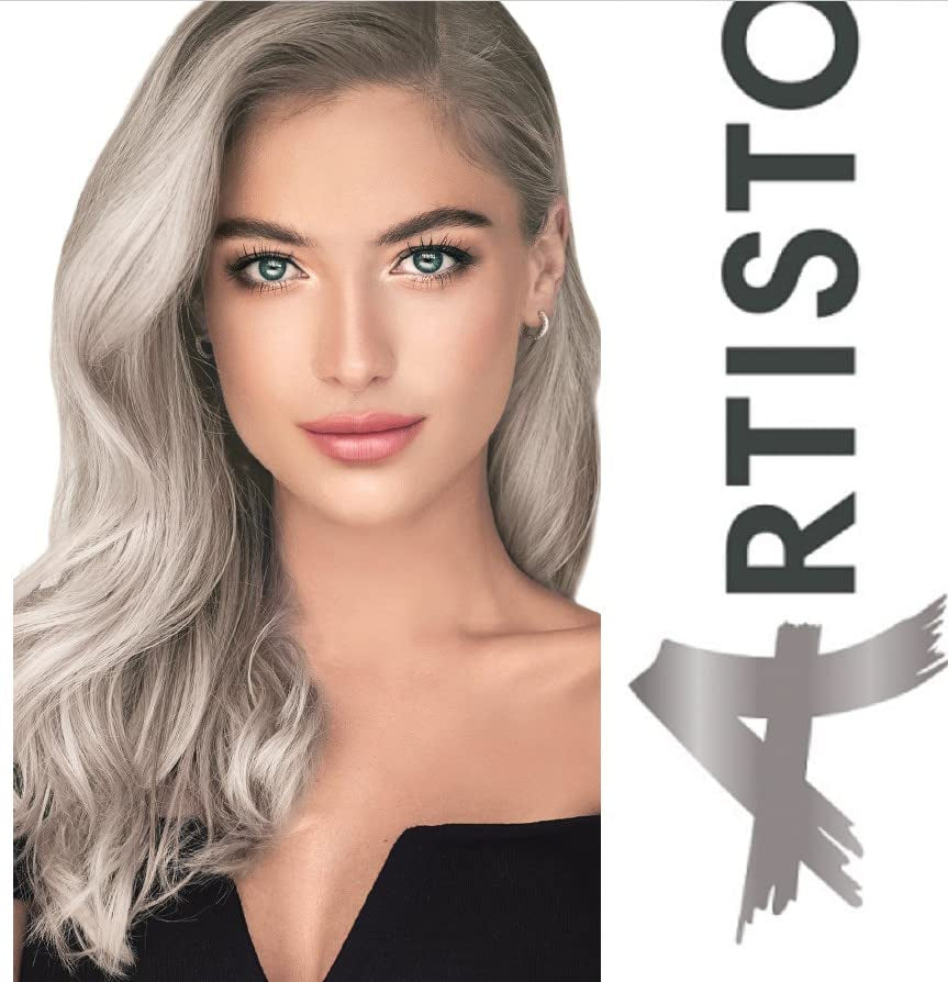 Color & Care permanentní barva na vlasy 120ml, profesionální výsledek, krycí šediny, obohaceno o komplexy olejové péče-Dlouhotrvající barva na vlasy (10,1 Super světlá popelavá blond) Barva na vlasy Naty Shop