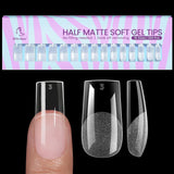 Btartbox Extra krátké mandlové špičky na nehty - Full Cover Gel X Soft XS Gelové špičky - Předtvarované polomatné pro široké nehty Salon 320 ks