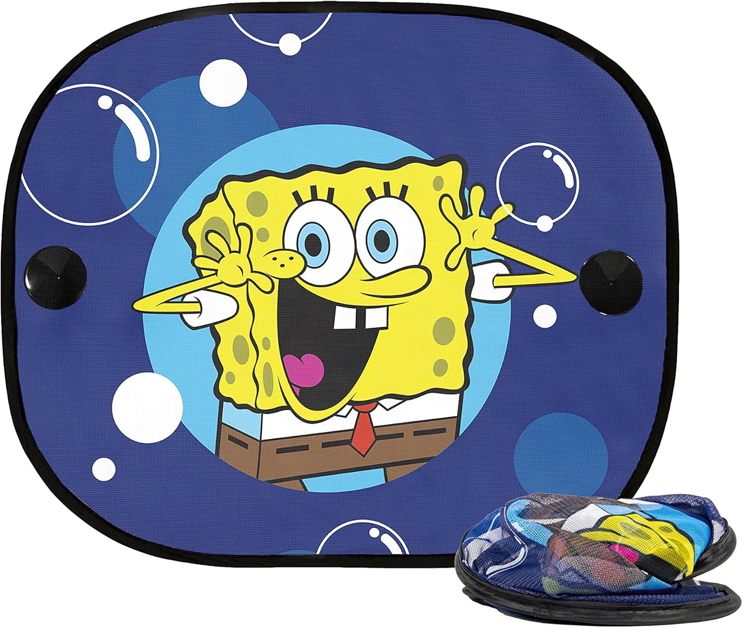 Bob Esponja Spongebob polštářek na krk pro děti. Super pohodlné cestování, modré Cestovní polštáře Naty Shop Side slunečníky