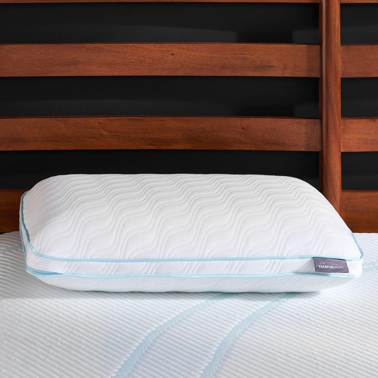 Polštář TEMPUR-PEDIC Tempur-Cloud Prohi Polštář, Paměťová pěna, Bílá/Opulentní zahrada, Polštáře King Standard Naty Shop
