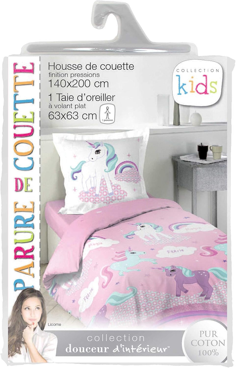 Povlečení Jednorožec s povlakem na polštář, bavlna Povlečení - dětské Naty Shop