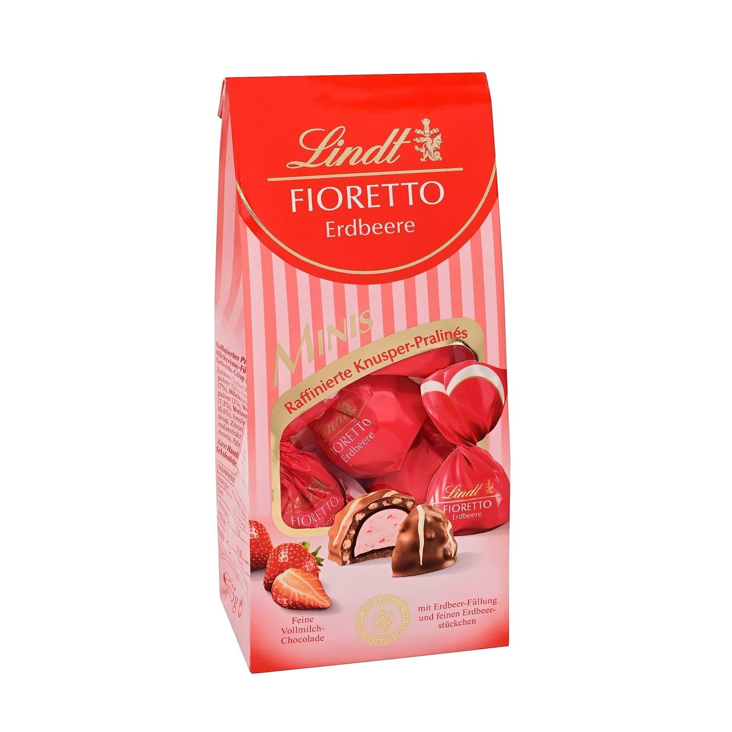 Lindt Čokoláda | Dárková sada FIORETTO Zabaione | 138 g | 6 pralinek z mléčné čokolády s lanýžovou náplní Zabaione a křupavou polevou, obsahující alkohol | Čokoládový dárek