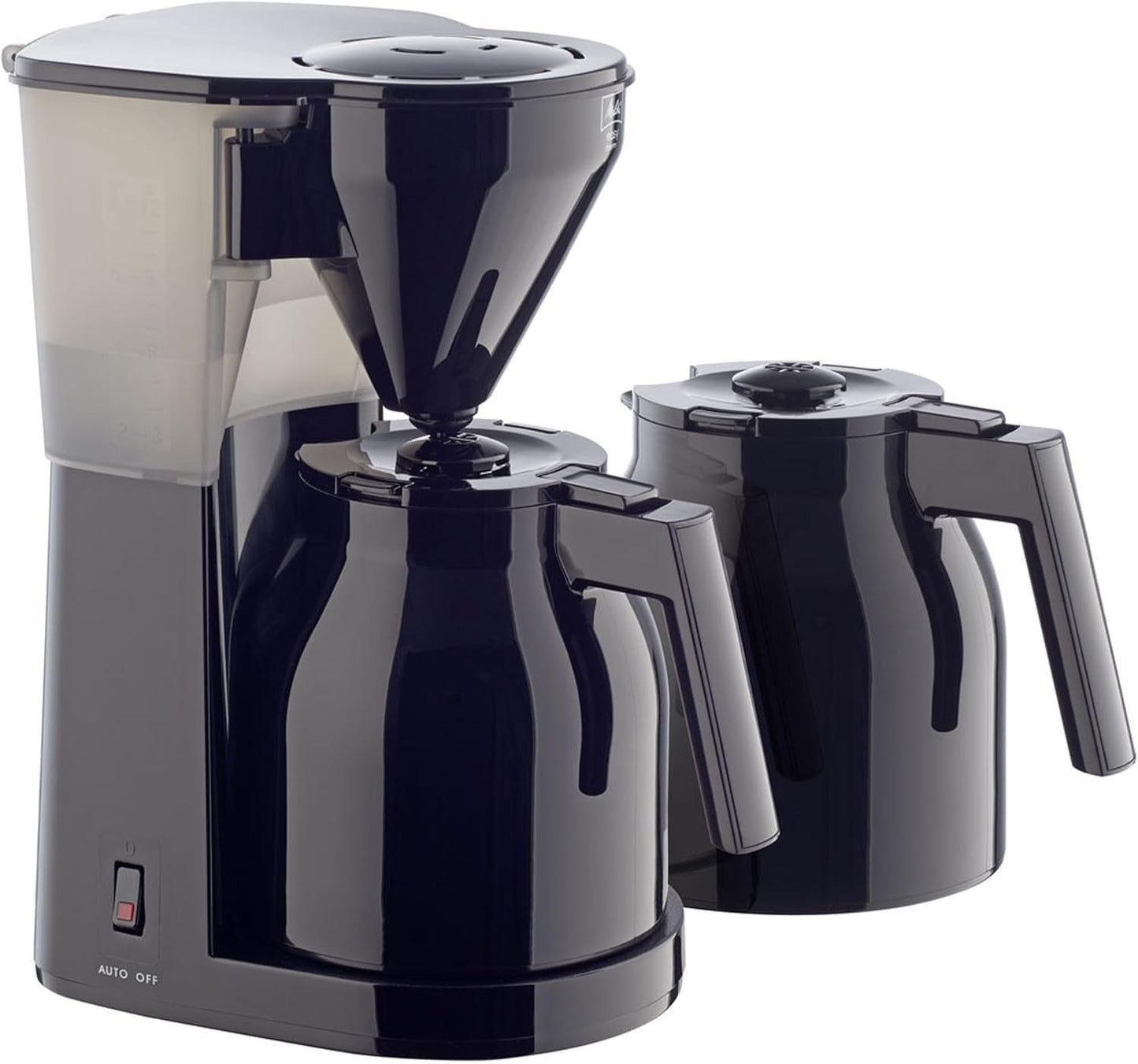 Melitta Easy – Espresso kávovar s filtrem a skleněnou karafou, až na 10 šálků kávy, černá