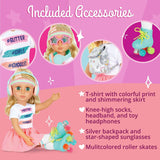 Glitter Girls - Sunnie Dolls - Sunnie Kloubová panenka 36 cm - Blond vlasy a zelené oči - Hračka pro 3 roky a více