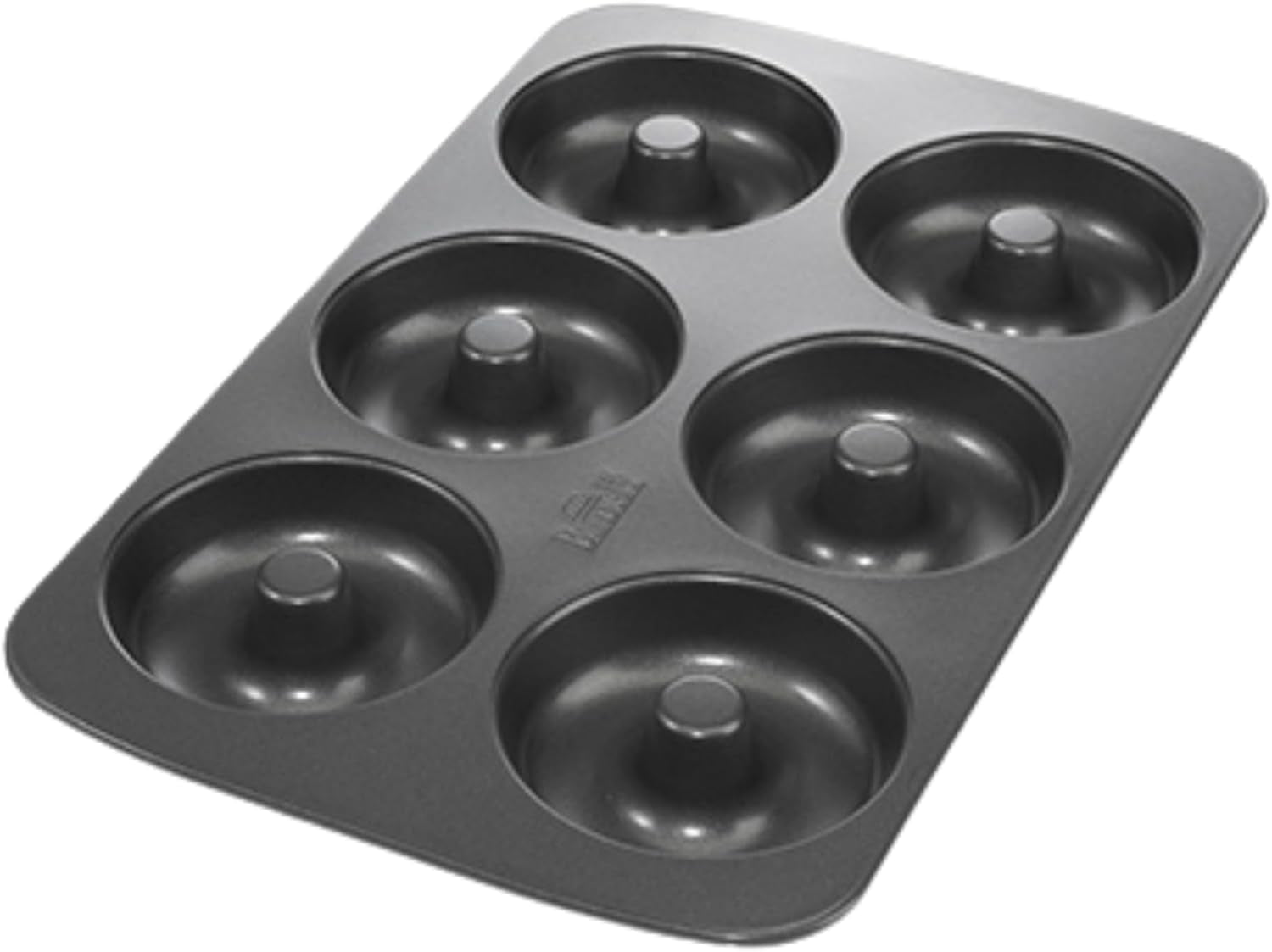 Birkmann, Easy Baking, Donutblech, Backform Für 6 Donuts, Mit Hochwertiger Antihaftbeschichtung, Ø 9 Cm, Mit Rezept, 881631 Formy a plechy na pečení Naty Shop 6Er Donut-Blech