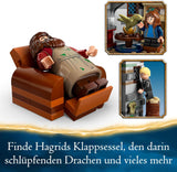 LEGO Harry Potter Hagridova chýše: Nečekaná sada pro návštěvu s 5 minifigurkami a 2 figurkami zvířat, dárek pro ženy a muže, kouzelná dobrodružná hračka, fantasy sada 76428 Stavebnice Beuche den LEGO-Store