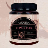 VEGAIROA - Repair Plex Mask - Extreme Repair Mask - Hydratační a vyživující - Ochrana proti krepatění - Pro chemicky ošetřené vlasy - Profesionální veganský kadeřnický produkt - 1000 g Naty Shop Hair Mask
