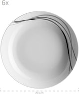 Kombinovaná sada nádobí Mäser, porcelán TAJO, bílá, 40 x 60 x 40 cm