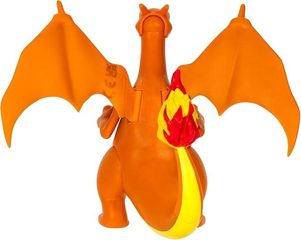 Pokémon PKW0368 - figurka s hranou bitvou - oficiální pohyblivá figurka Glurak 11,5 cm akční figurky Naty Shop