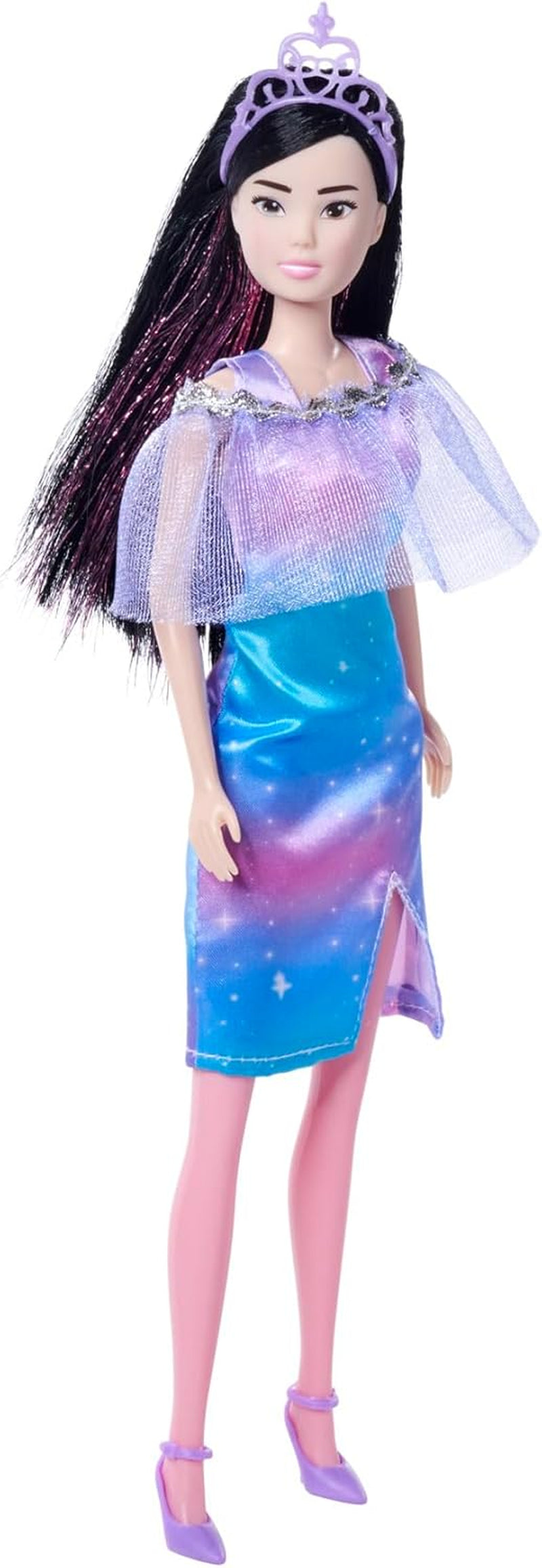 Simba Steffi Love Fantasy Princess, 4 různé barvy, odeslána pouze jedna položka, panenka princezna s pláštěnkou a třpytivými pruhy, 29 cm, věk 3+