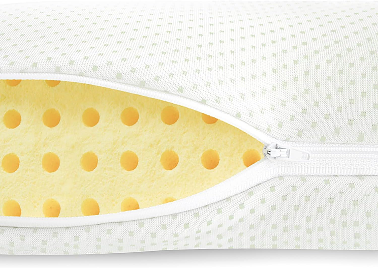 Mister Sandman Ergonomický polštář 40X80, Polštář na krk s povlakem na polštář Aloe Vera, Polštář Visco Perfektní pro žaludeční spáče, Zádové a boční spáče, Polštář z paměťové pěny Krční ortopedické polštáře Naty Shop