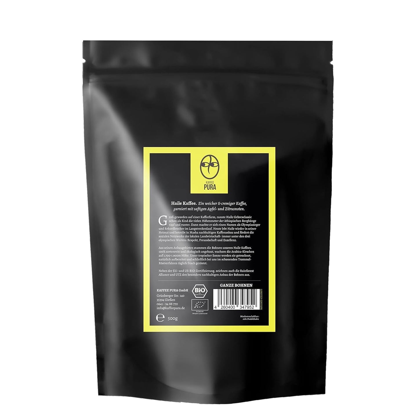 Káva Masha od Haile-bio, celá zrnková káva 500g
