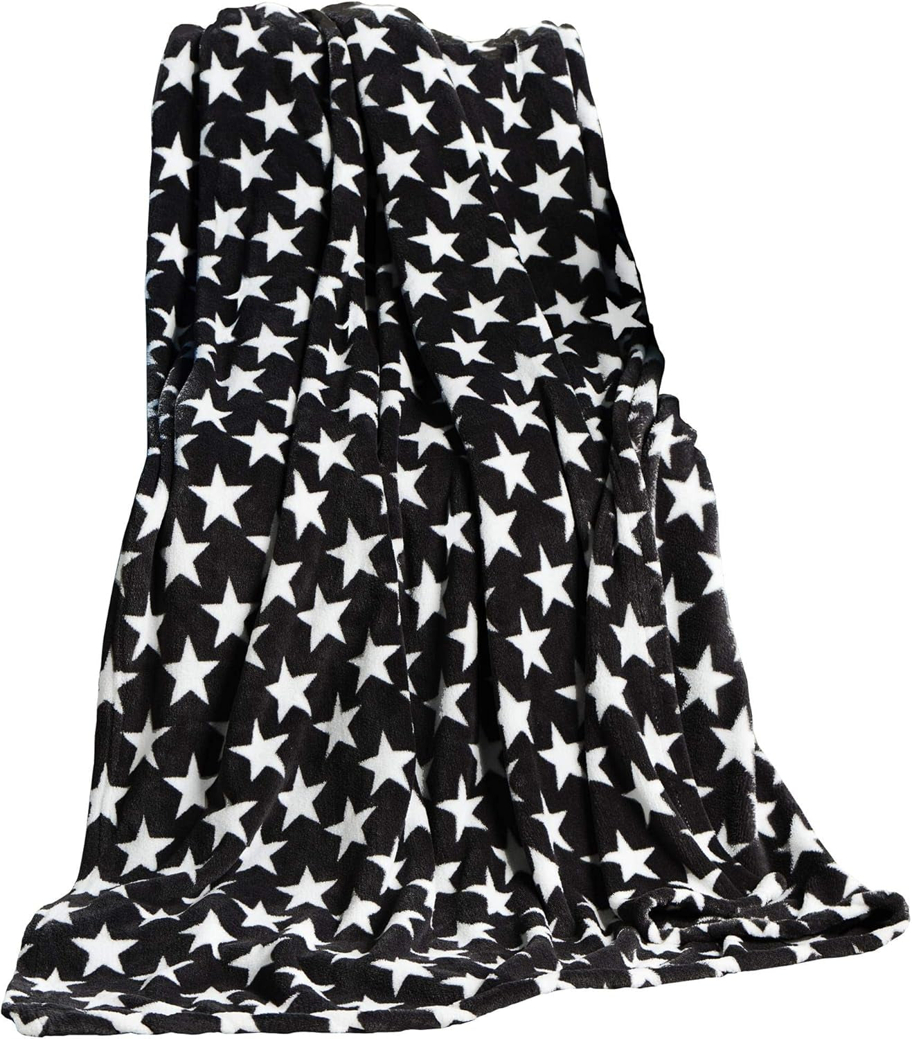 Celinatex nadýchaná deka 150 X 200 Cm Bordeaux deka pohovka pohovka měkká deka stars Microfibre Fleece Oeko-Tex Moonlight Postele a přikrývky Besuche den CelinaTex-Store Black stars 150 X 200 Cm