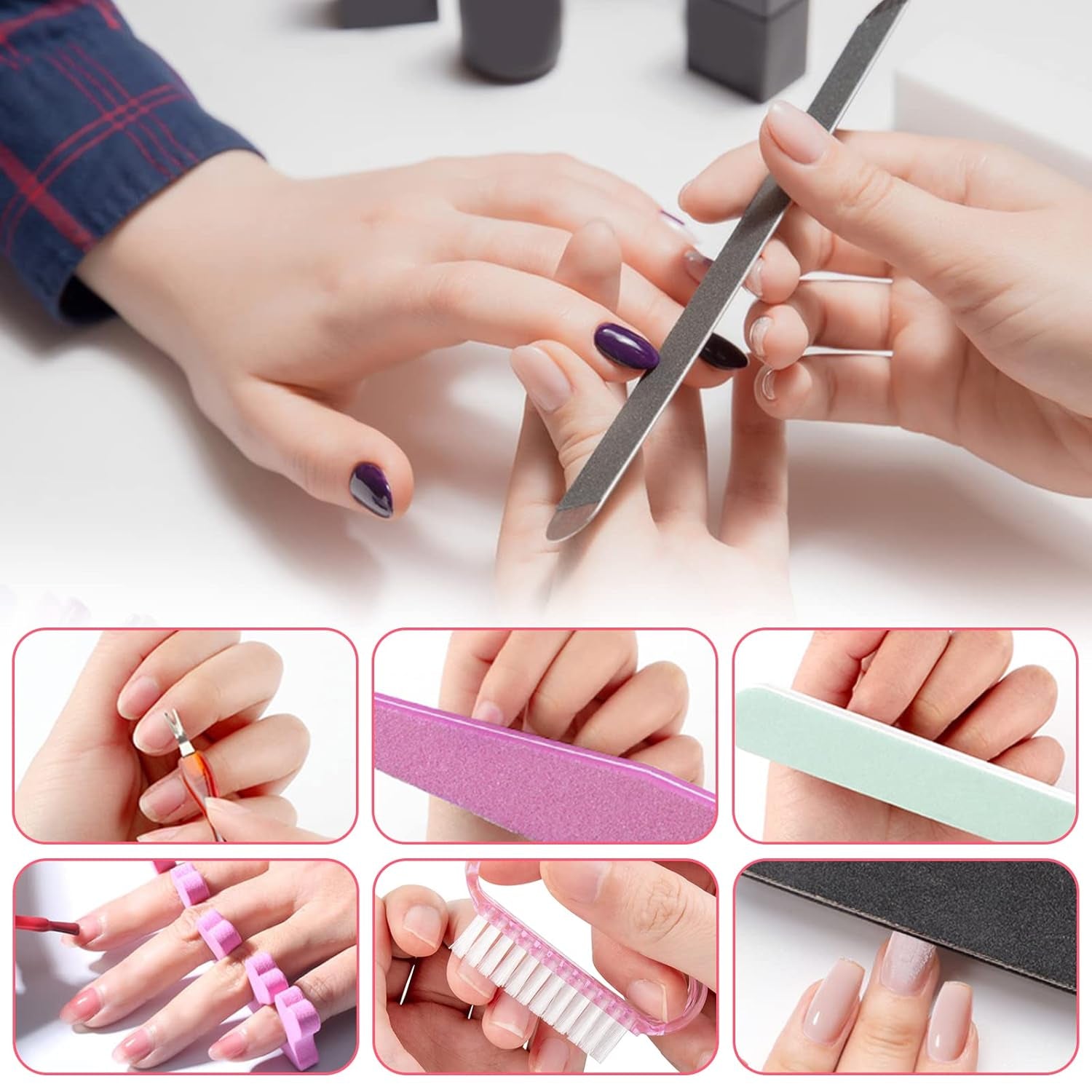Nail Art Pinsel Und Dekorationen Set,Nail Art Dekoration Zubehör Set,15 ks Pinsel,5 Blätter Nagelsticker,5 ks tečkované pero,Strasssteine ​​​​Nägel,Ultra Dünn Nagel Paillettes Für Nagelkunst Maniküre