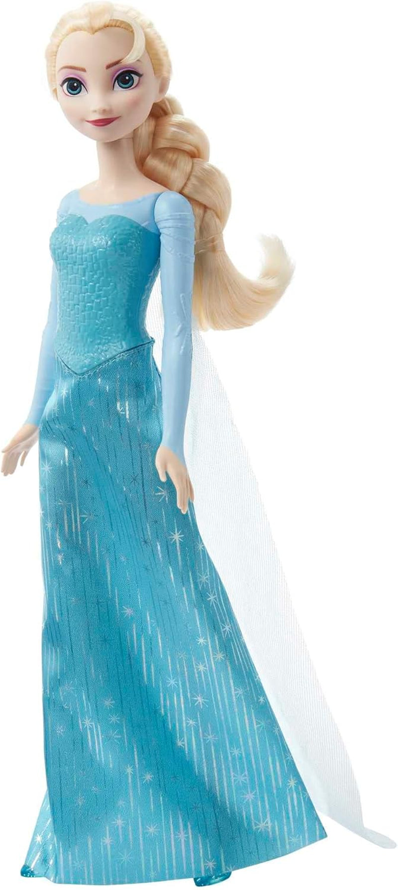 Mattel Disney Panenka Ledová královna Elsa, Panenka Ledová královna, Vyčesané blond vlasy, Nábytek, Vyjímatelné Boty, Dárky Disney, 3 roky staré hračky, HLW47 Naty Shop Dolls