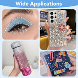 Harz Strasssteine ​​​​4200ks Strass Kristalle 1Mm-5Mm Gemischte Kinder Bastelsachen Kit Mit Strass Mit Picking Pinzette Und Stift Für DIY Nägel Kleidung Kunsthandwerk Gemischt Becher Party (A)