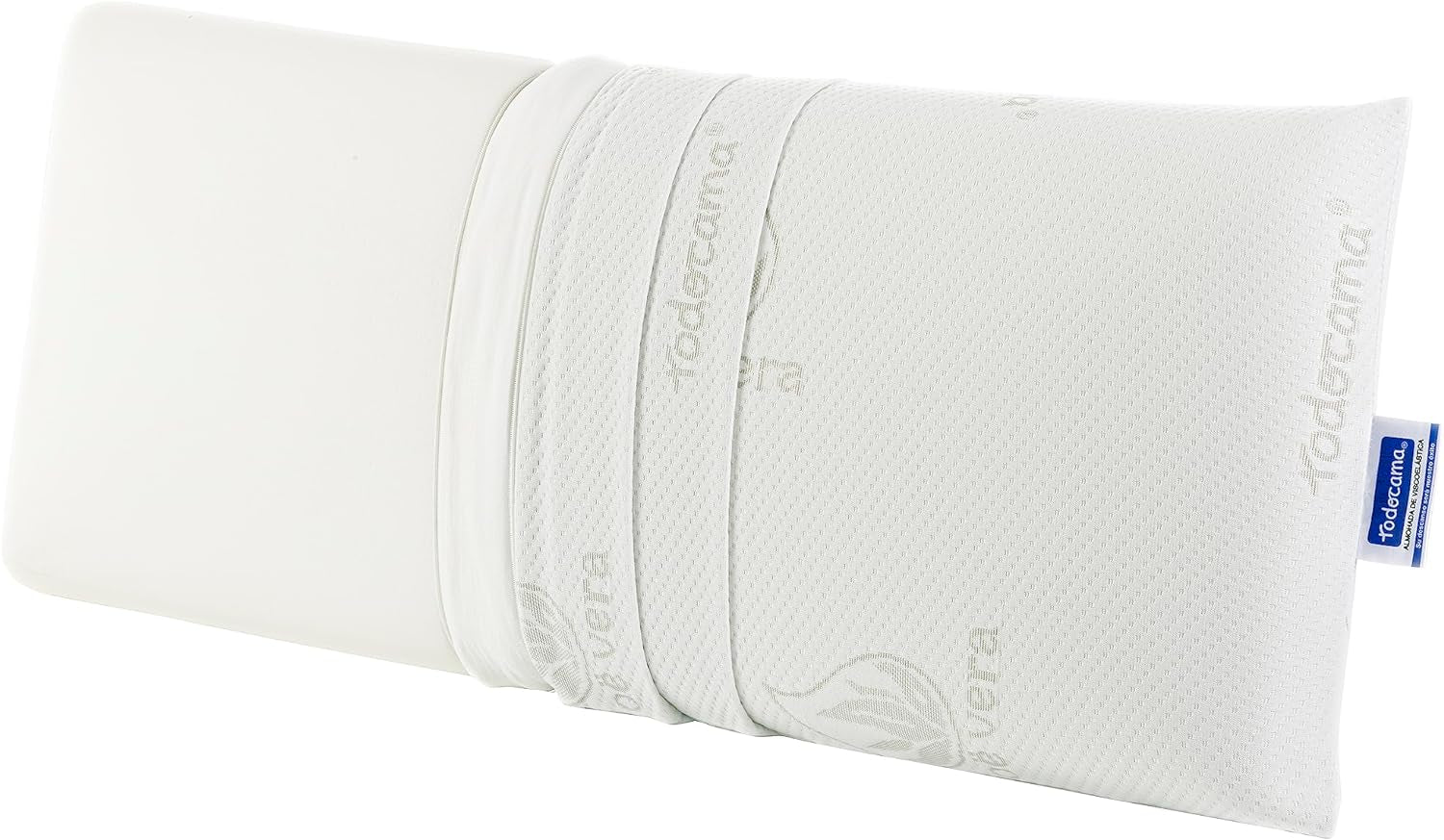 Todocama - Memory polštář, aloe vera, 2 kusy, 70 cm, bílé standardní polštáře Naty Shop