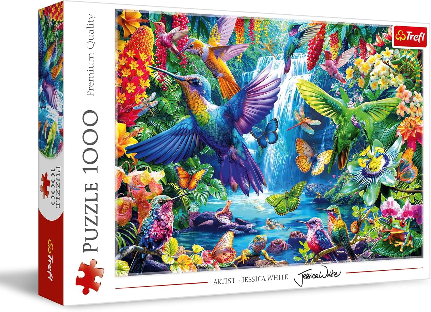 Trefl 10880 Kolibříci v tropech 1000 kusů – DIY Bird Puzzle, Kreativní zábava, Pro dospělé a děti 12+, Vícebarevné Puzzle Naty Shop Výchozí název