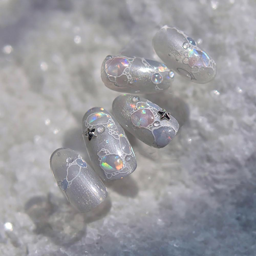 Třpytivé samolepky na nehty Summer Water Waves Starry Nail Art Fantasy Mořská voda Waves Designy nehtů Samolepky na nehty Mořská voda Waves Příslušenství na nehty Nail Art