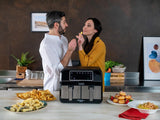 Kenwood Khealthy Twin Airfryer, 8L (2X4L), dvoukomorová, 8 programů, funkce Dual Cook & Sync Finish, dotykový displej Spotřebiče Naty Shop