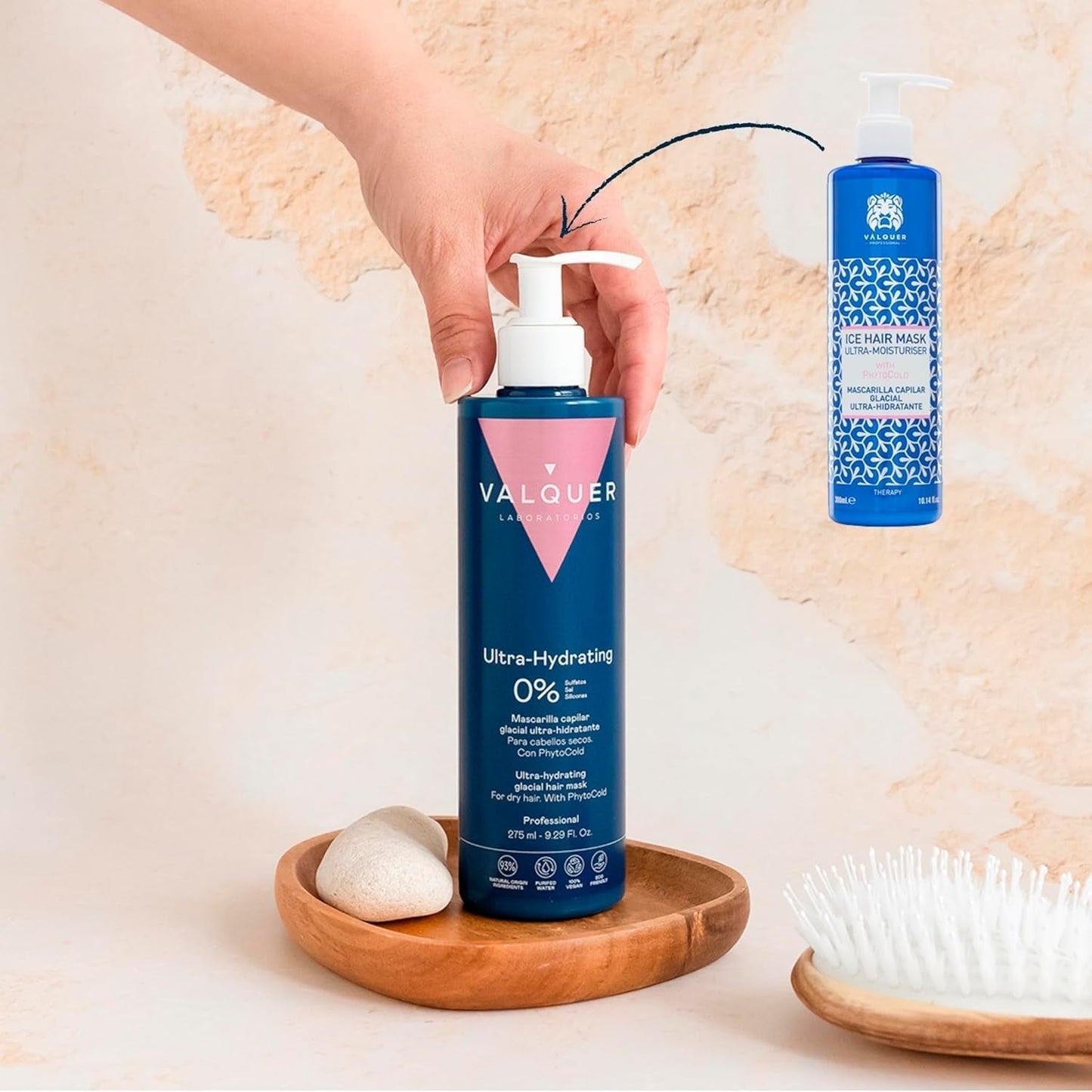 Valquer Profesional Ice Hair Mask - Ultra hydratační maska na vlasy bez sulfátů, solí a silikonů Naty Shop maska na vlasy