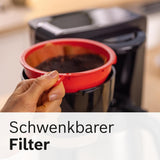 Bosch MyMoment TKA6M273 Filtrační espresso kávovar, 1L termokarafa, 8-12 šálků, Anti-Drip systém, otočný držák filtru, odvápňovací program, vyjímatelná nádržka na vodu, 1200 Watt, matná černá