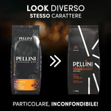 Pellini N.82 Vivace, Kaffeebohnen für Espresso 1 kg, Arabica- und Robusta-Mischung mit Kräftigem und Ausgefungem Gesmack, Mittlere Röstung