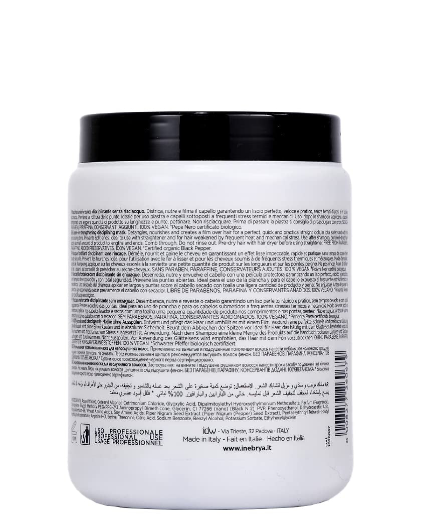 Maska na železo černý pepř 1000ml Naty Shop maska na vlasy