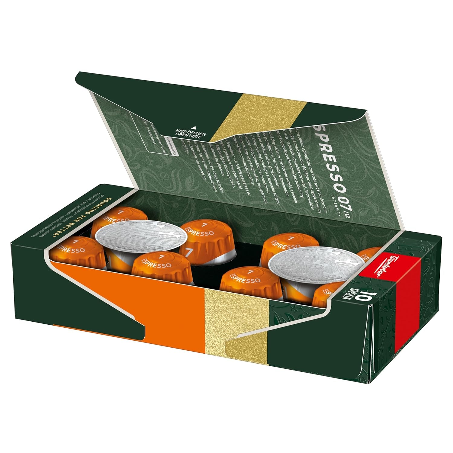 Jacobs Kaffeekapseln Espresso Classico, Intensität 7/12, 10 x 10 Getränke, kompatibilní s Nespresso* Kaffee Kapseln, 100 Kapseln