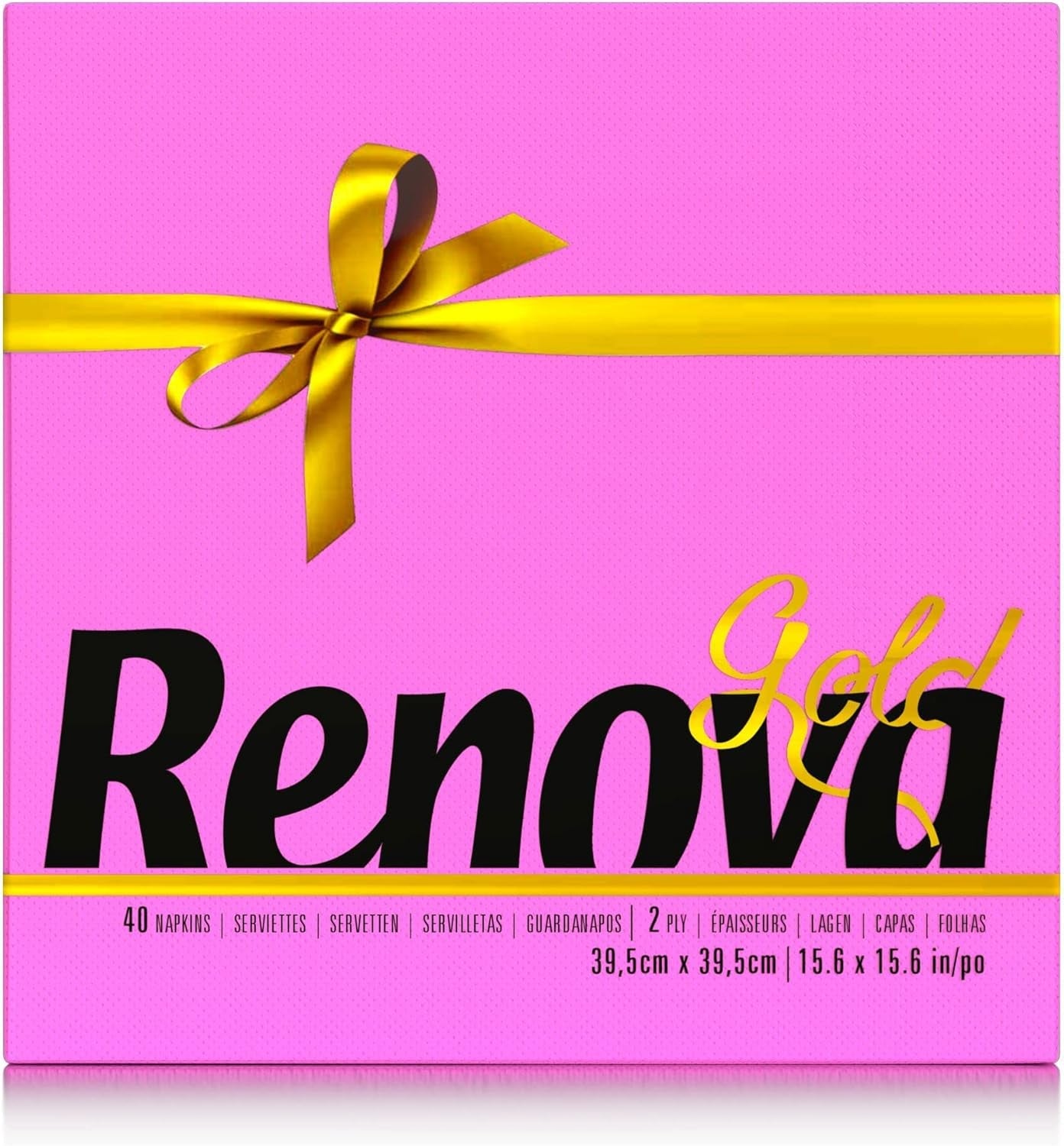 Papírové ubrousky Renova, fuchsie, 40 ubrousků, velké, 2 vrstvy