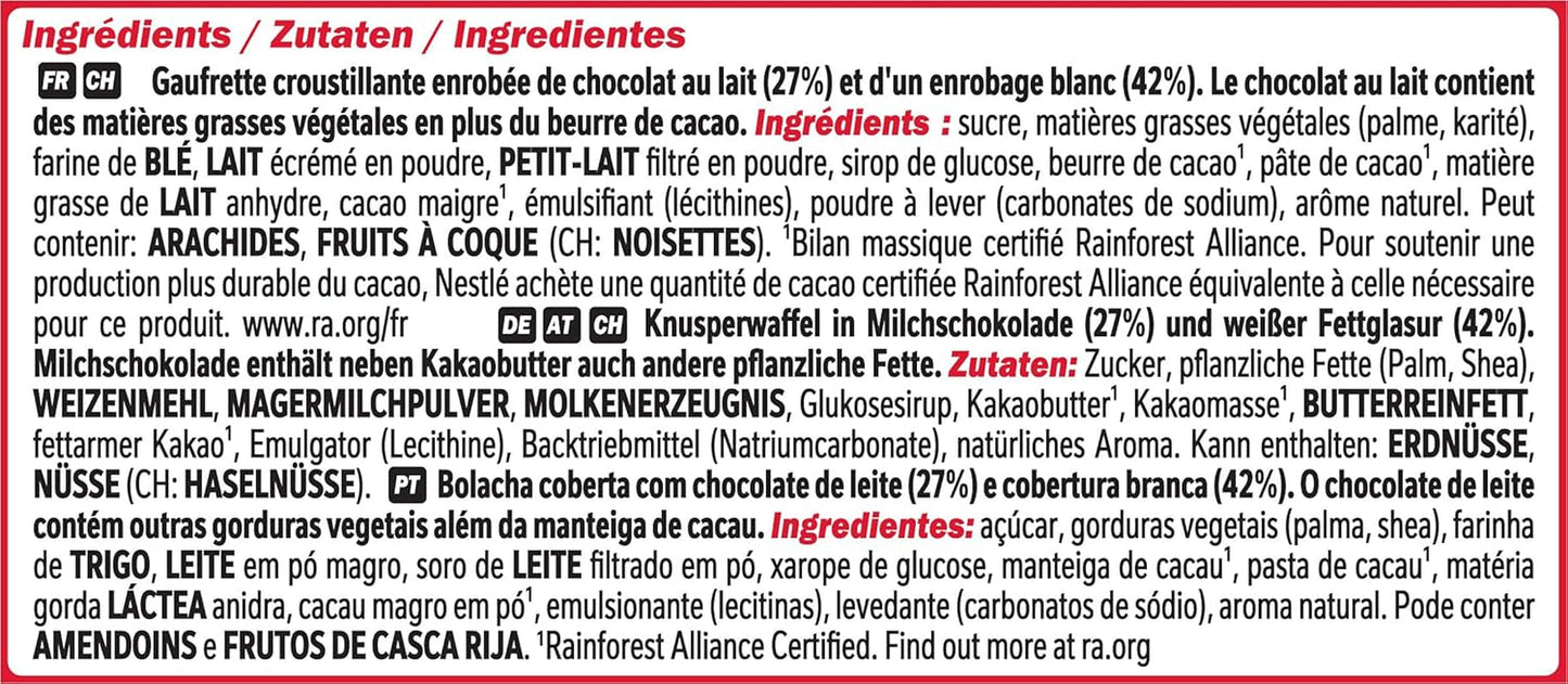 Nestlé Chunky Funky Crispy Wafer v mléčné čokoládě Multi Pack 2 Pack (každé 4 x 40 g)