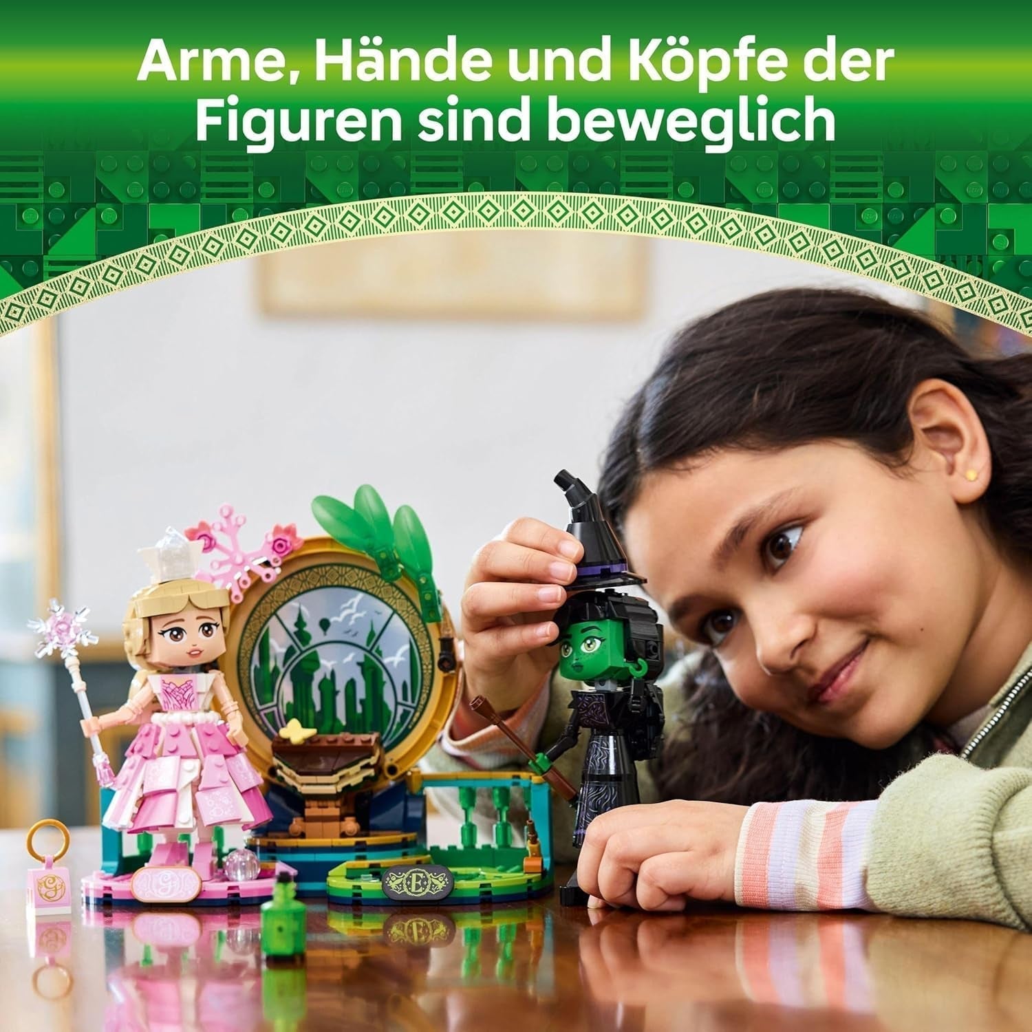 LEGO Wicked panenky Elphaba a Glinda - sběratelská figurka čarodějnice ze země Oz - kreativní dárek pro dívky starší 10 let a fanoušky filmu - 75682 Stavebnice Besuche den LEGO-Store