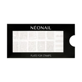 NÉONAIL Nagel Stempel Mit Schaber - Nägel Selber Machen - Razítko na nehty - Nageldesign Für Nagel Schablone - Francouzské nehty Stempel - Silikon Nagelstempel