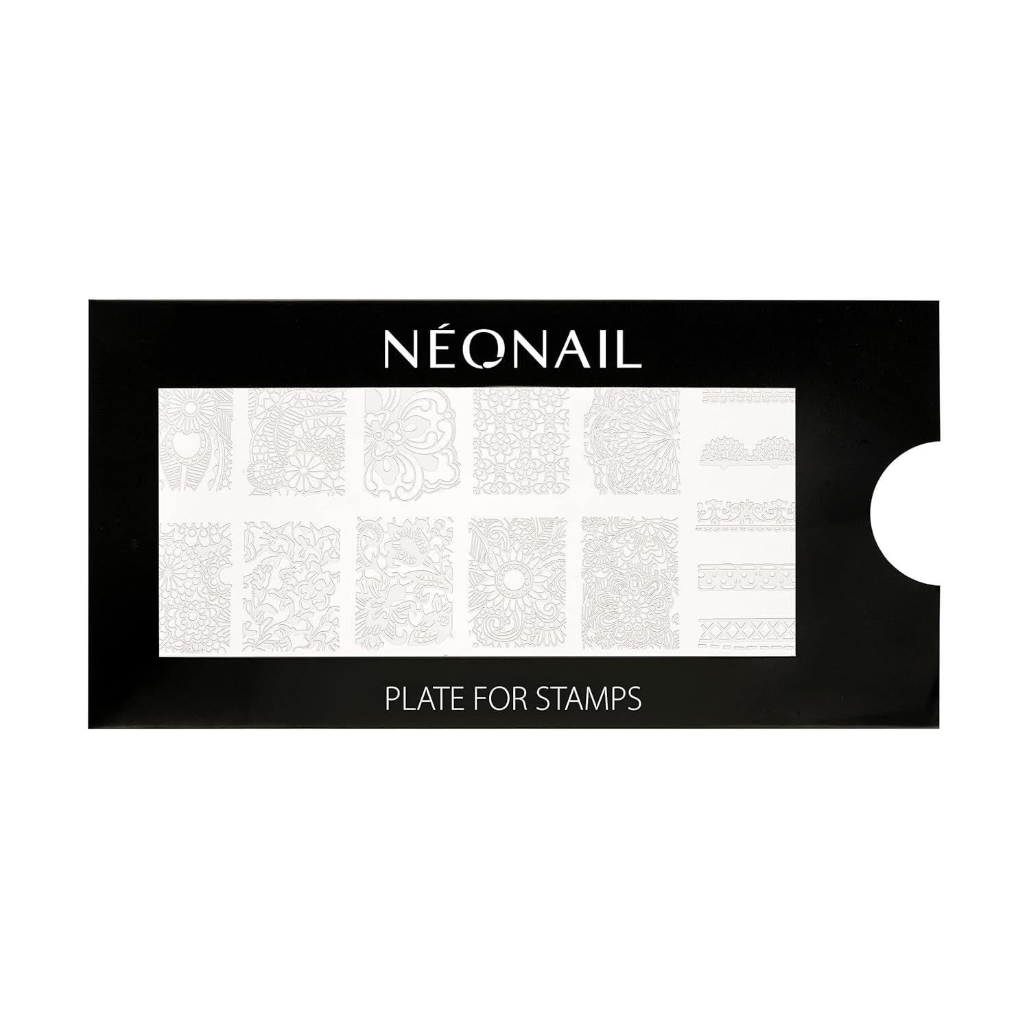 NÉONAIL Nagel Stempel Mit Schaber - Nägel Selber Machen - Razítko na nehty - Nageldesign Für Nagel Schablone - Francouzské nehty Stempel - Silikon Nagelstempel
