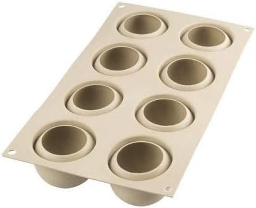 Silikomart, forma na silikonové dorty Tartufo, 8 samostatných portů, Ø 62 H 52 mm Kitchen Naty Shop