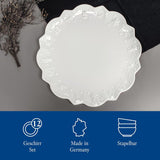 Villeroy & Boch Toy's Delight Royal Classic 8dílná sada nádobí, vhodné do myčky a mikrovlnné trouby, bílé, talíře, sada nádobí pro 4 osoby, vánoční nádobí, hračky, prémiový porcelán