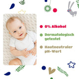 Kindii Natural Balance vlhčené ubrousky pro miminka – (1 x 60 ks) Vlhčené ubrousky pro miminka a děti – Ochranné, Aloe Vera, Jemná vůně – 60 ks.