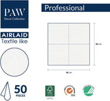 PAW - Airlaid Ubrousky (40 X 40 Cm) I 50 kusů I Unicolor I Látkové I Elegantní stolní dekorace I Horeca I Pro významné příležitosti jako jsou svatby, večírky, Vánoce I Unicolor: Pink