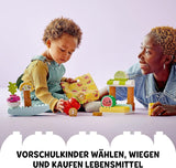 LEGO DUPLO Můj první biotrh, Sada hračkářství pro chlapce a dívky, Vzdělávací hračka pro batolata od 1,5 roku, Ovocné a zeleninové doplňky 10983 stavebnic Besuche den LEGO-Store