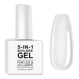 Builder 5 v 1 Builder Gel 15 ml, Nail Builder Gel, Nail Builder Gel, UV/LED prodlužovací lak na nehty, Prodlužování, Nail Art, Nálepky, Gel Nail Builder Gel (bílý)