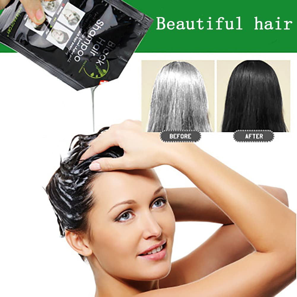 Okamžitá barva vlasů Šampon pro černé vlasy vydrží 30 dní Přírodní přísady Naty Shop Hair Dye