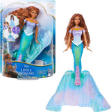 Panenka Mattel Disney Princezna Ariel, inspirovaná filmem Malá mořská víla, Transformace: Hračka mořského muže, mobilní, Disney Gifts, 3 roky staré hračky, HLX13 Naty Shop Dolls Výchozí název