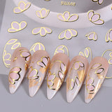 JMEOWIO Nálepka na nehty Blume 9 Blatt Nálepka na nehty Selbtklebend Nagelaufkleber Frühling Letní květinová dekorace Nageldesign Zubehör