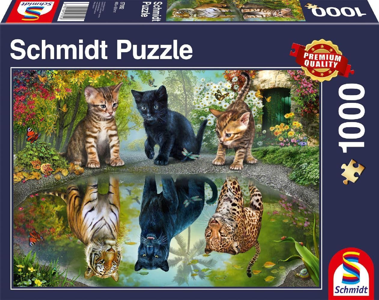 Schmidt Spiele 57392 Dream Big, kočky, skládačka 1000 dílků Puzzle Naty Shop Výchozí název