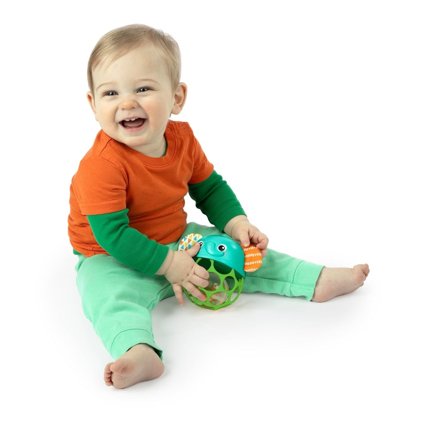 Bright Starts Giggle & Glow Bell Září ve tmě Hračka slona Oball Snadno chytatelné Unisex Baby Toys Naty Shop