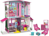 Lisciani - BARBIE domeček pro panenky - Vila snů Barbie na dvou podlažích - 3D dům na stavbu, výzdobu a design - kreativní řemeslná a stavební hračka pro děti Domečky pro panenky od 4 let Naty Shop Výchozí název