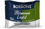 Caffè Borbone Respresso, lehká kávová směs, 50 % Weniger Kaffein als die Blue Mischung - 50 Kapseln - Kompatibilní s Nespresso®* Haushalts-Espressomaschinen