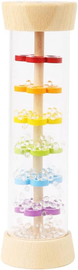 Small Foot Rainmaker chrastítko "Safari", fascinující smyslová dřevěná hračka, pro děti od 6 měsíců, 12458 Jucarii Bebe Naty Shop Rainmaker